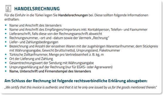 Export-Navigator - Exportvorschriften