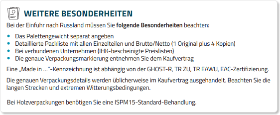 Export-Navigator - Exportvorschriften